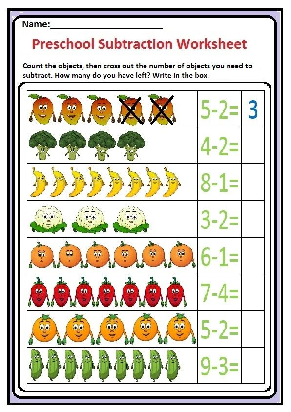 20 Subtraction Activities For Kindergarten