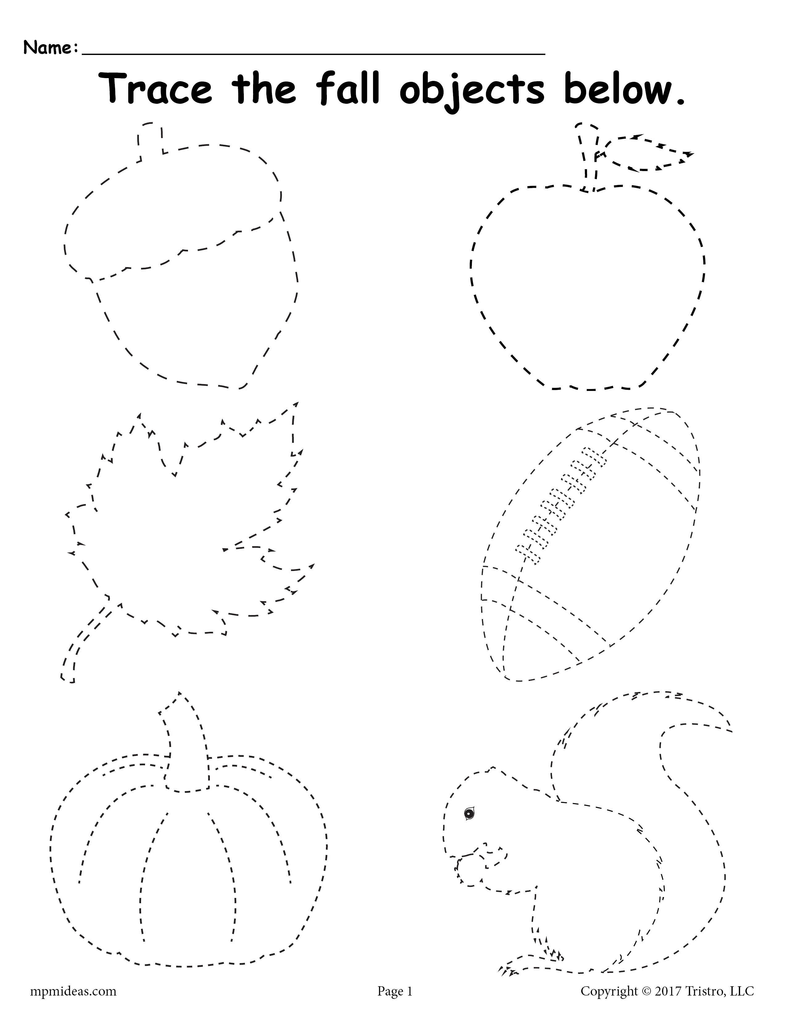 20 Tracing Worksheets Preschool 2