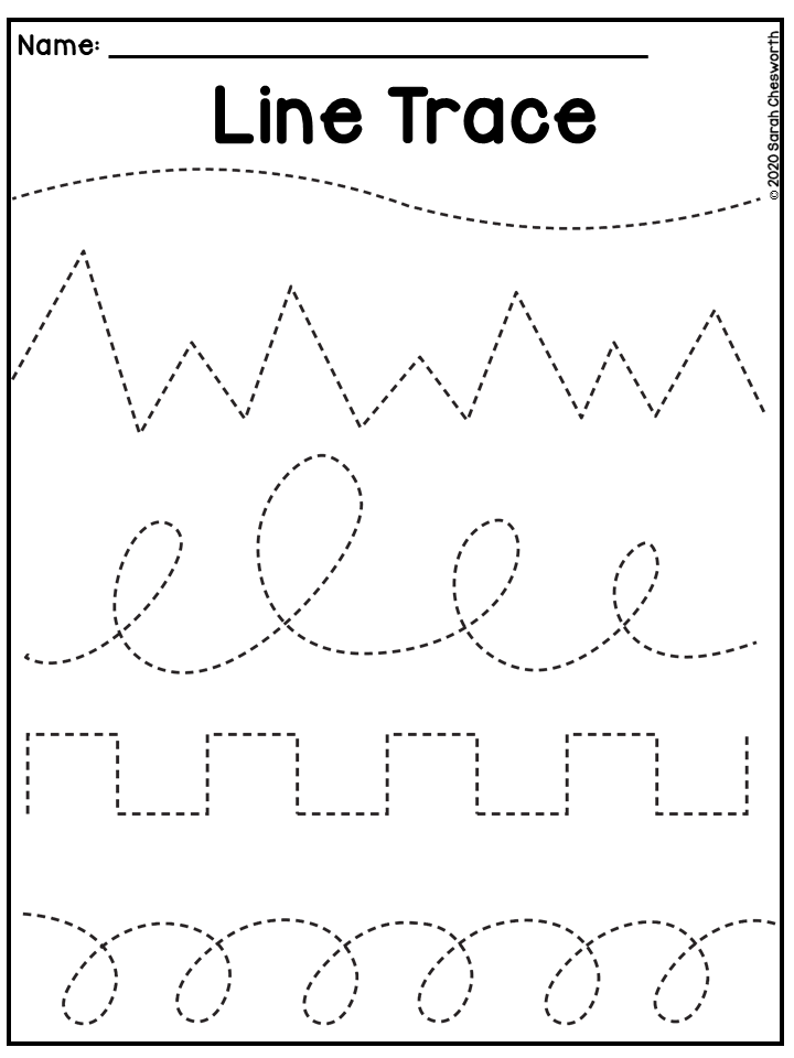 20 Tracing Worksheets Preschool 2