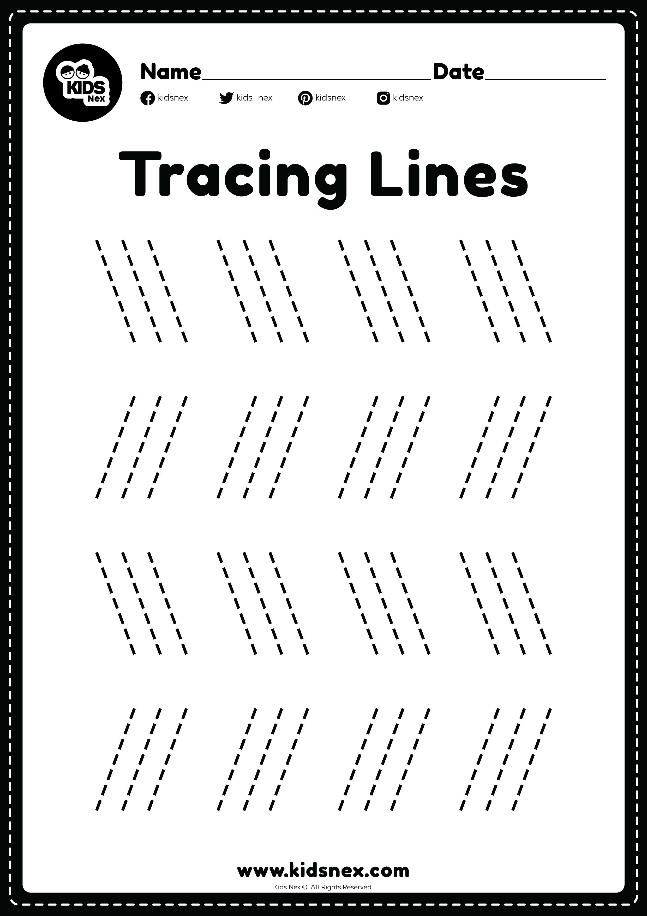 20 Tracing Worksheets Preschool 2