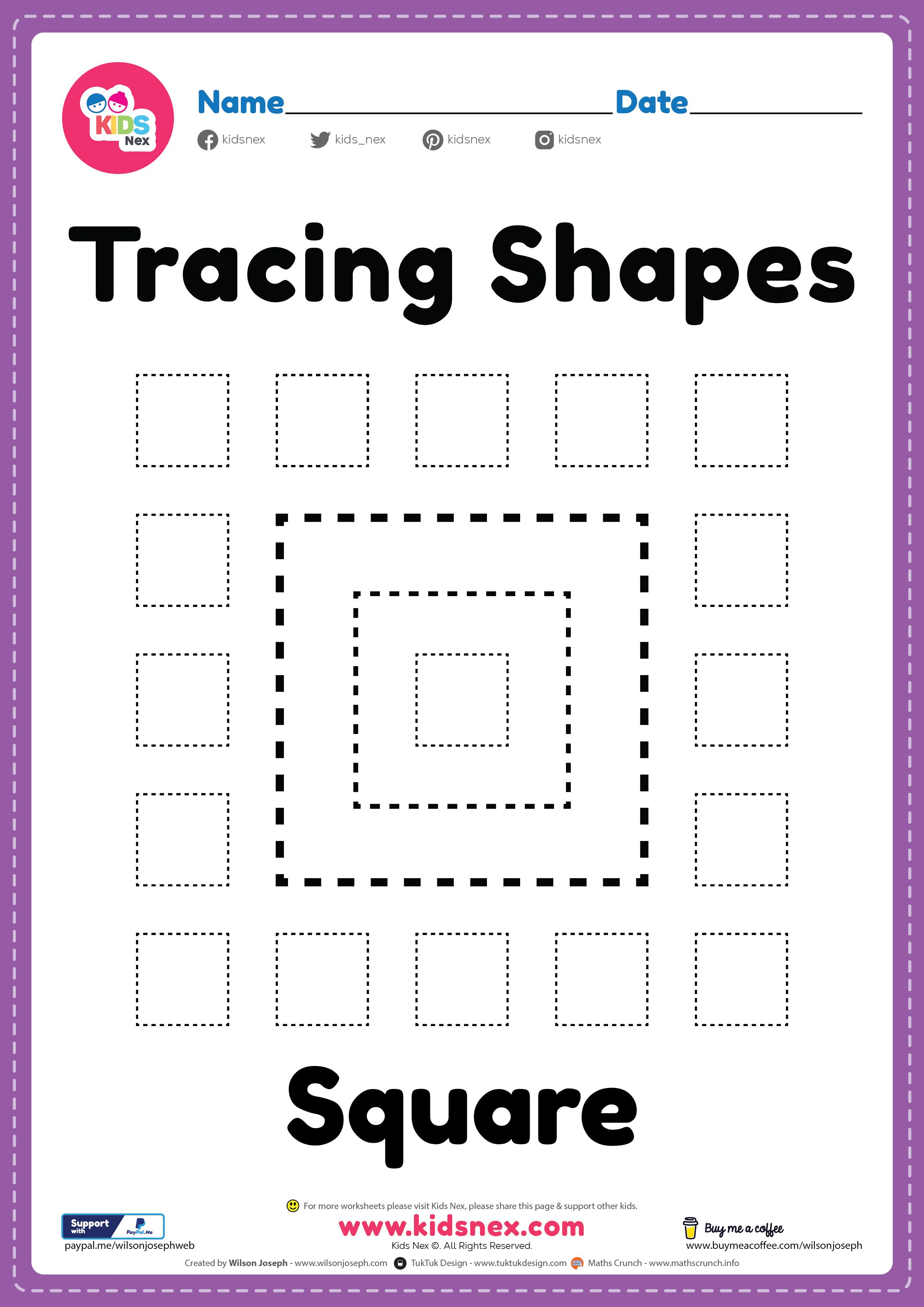 20 Tracing Worksheets Preschool 2