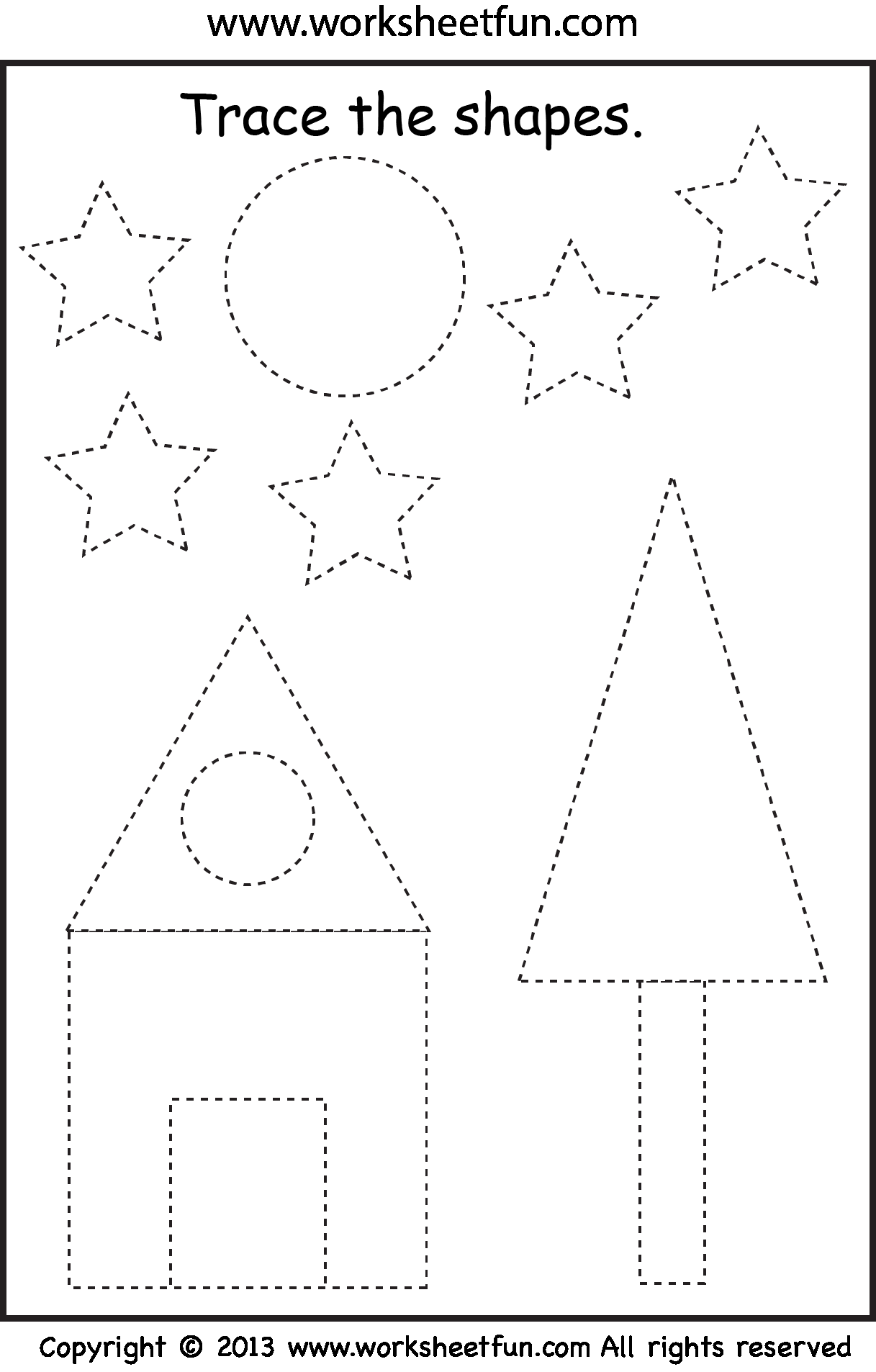 20 Tracing Worksheets Preschool 2